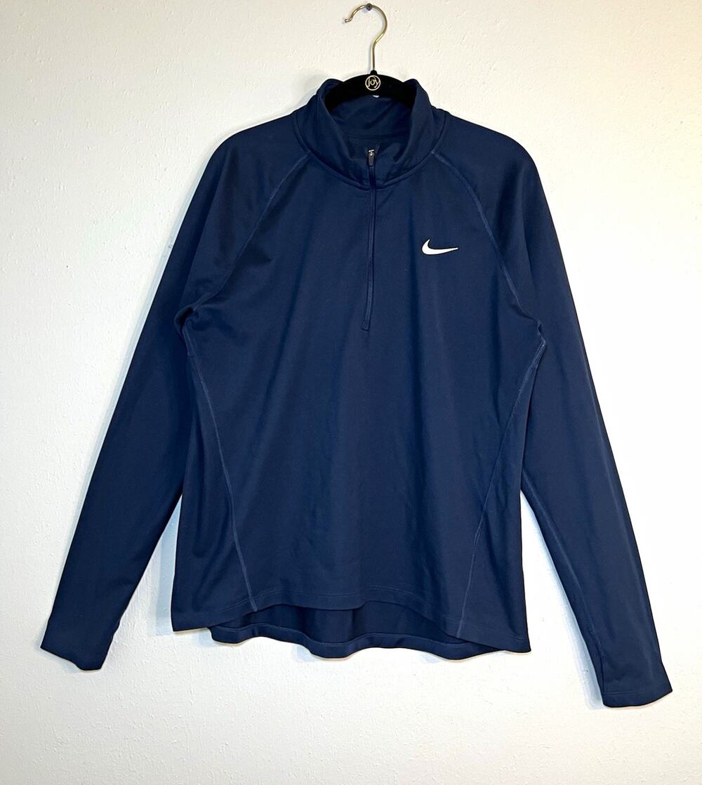 Nike Dri-FIT 1/2 zip Men’s XL Blue Long Sleeve Pullover Moisture Wicking